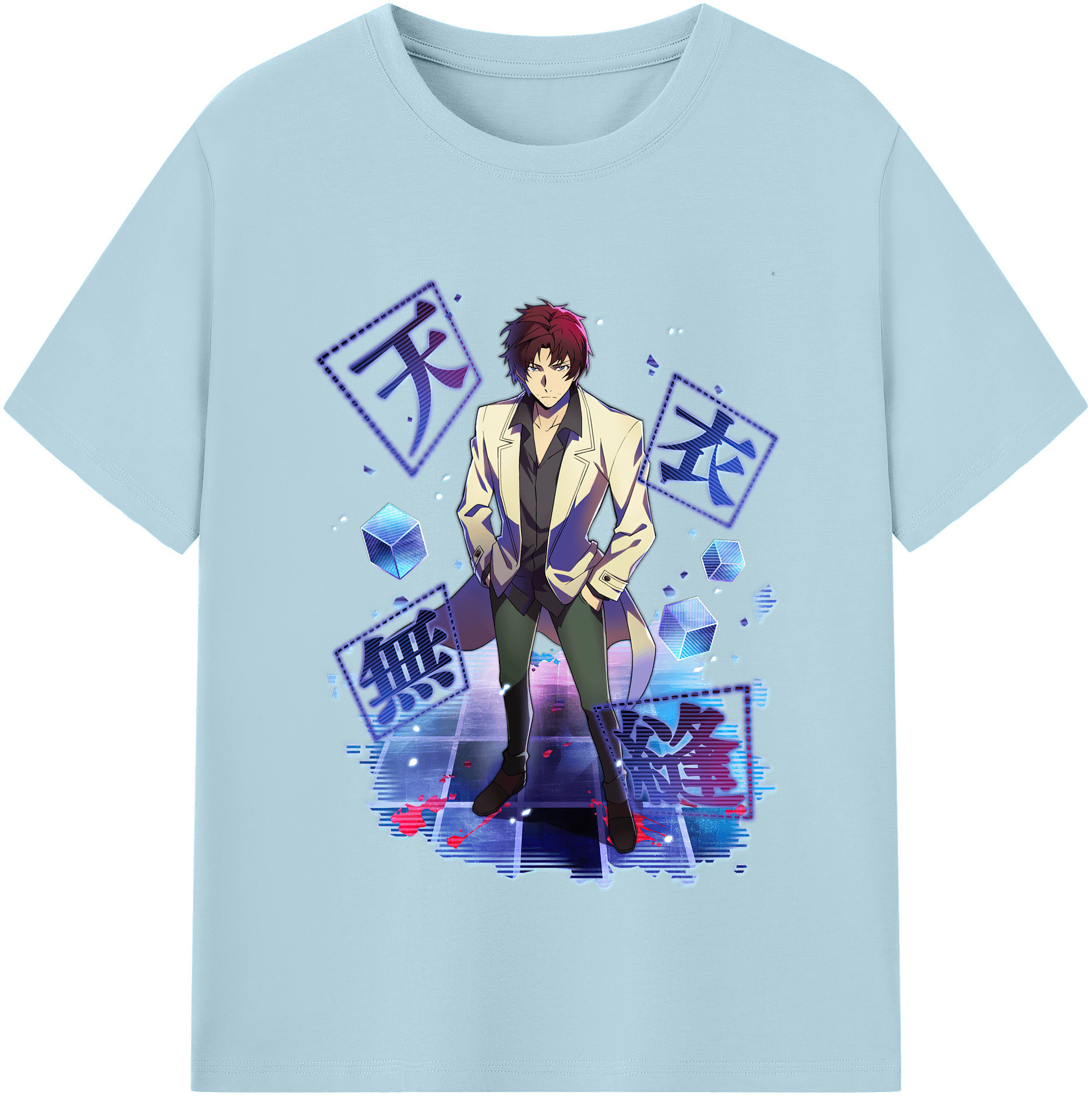 （画像用） 文豪ストレイドッグス Bungo Stray Dogs 綿100％半袖Tシャツ（フロントプリント）